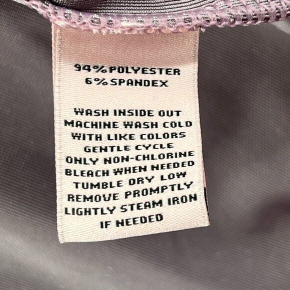 VTG Y2K Juicy Couture Lilac Shimmer Zip Up Velour Track Jacket - Picture 12 of 14